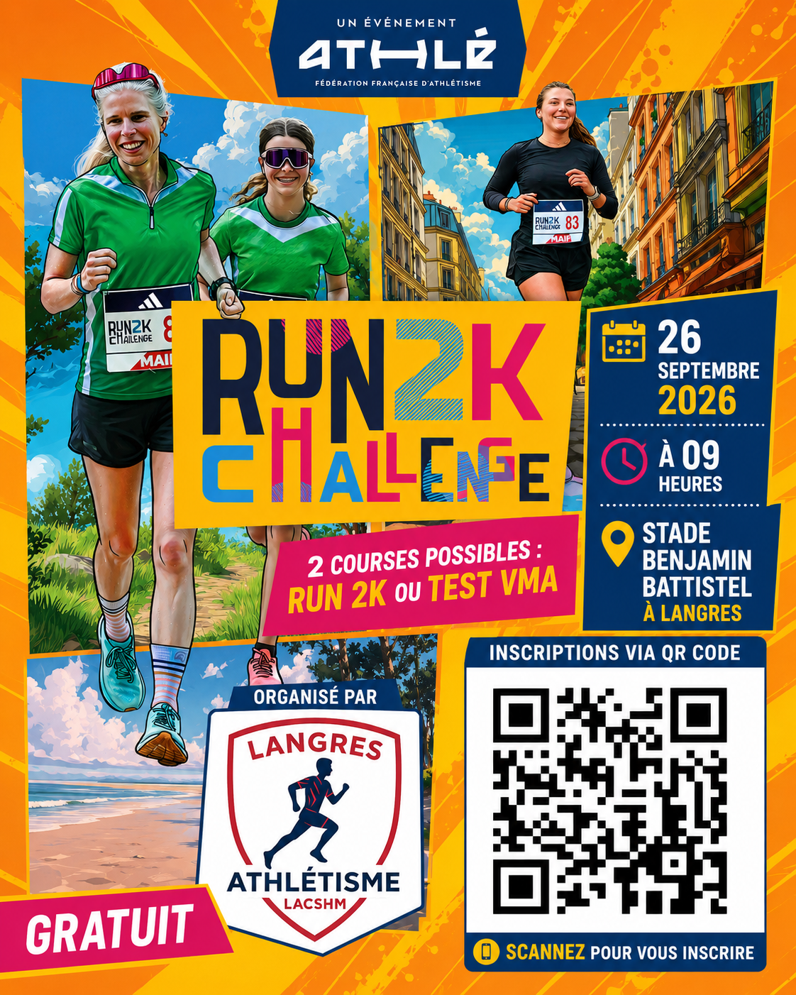 RUN 2 K RUN 2 K - test VMA. inscriptions accessibles en cliquant sur l'image